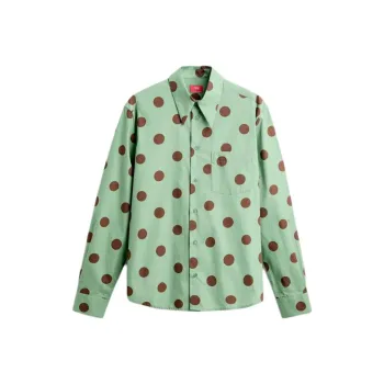 ZARA Harry Lambert Co-brand Shirts Unisex Green