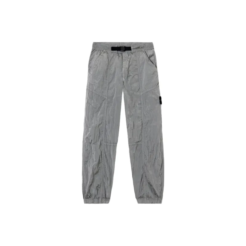 STONE ISLAND SS25 Knitted Sweatpants Men's Pearl Gray-0