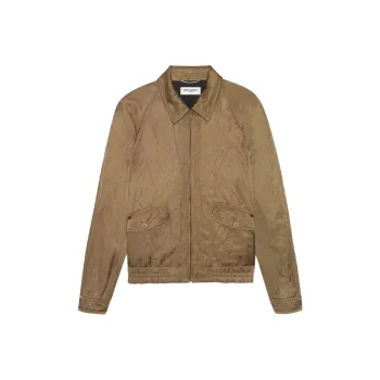 SAINT LAURENT Long sleeve Satin Jacket