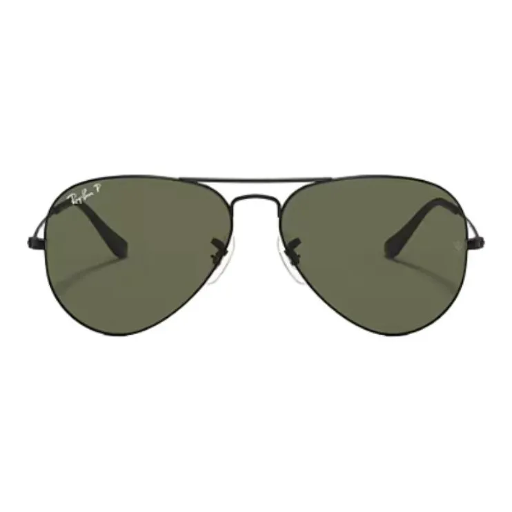 RayBan Metal Aviator Sunglasses Unisex Black-1
