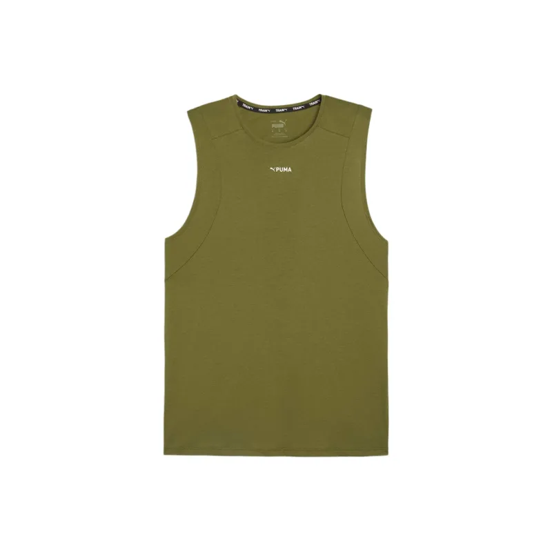 PUMA Tank Tops Men's Olive Green-0