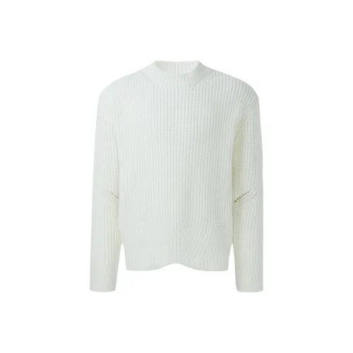System Sweaters Men White