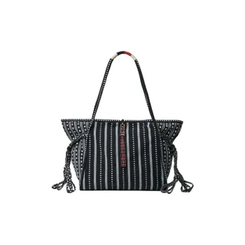 KARL LAGERFELD / Karl Lagerfeld Jeans X Amber Valletta Striped Tote Bag