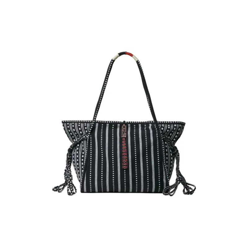 KARL LAGERFELD / Karl Lagerfeld Jeans X Amber Valletta Striped Tote Bag-0