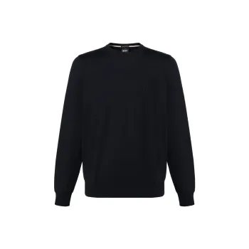 HUGO BOSS Logo Embroidered Crewneck Jumper