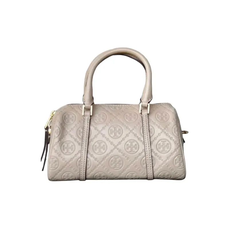 TORY BURCH T Monogram Leather Shoulder Bag, Crossbody Bag, Handbag Small Size Women's Brown-0