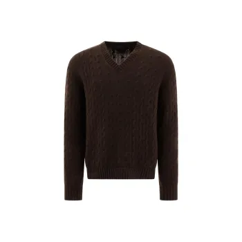 PRADA SS24 Cashmere Sweater Men's Brown