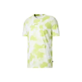 PUMA Cloud Tie Dye T-Shirts Men Green