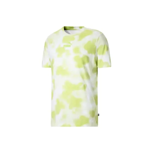 PUMA Cloud Tie Dye T-Shirts Men Green