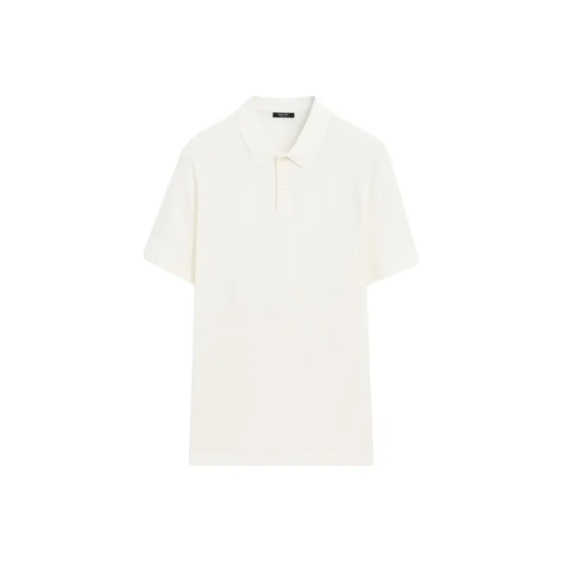 Massimo Dutti Polo Shirt Men's Cream-0