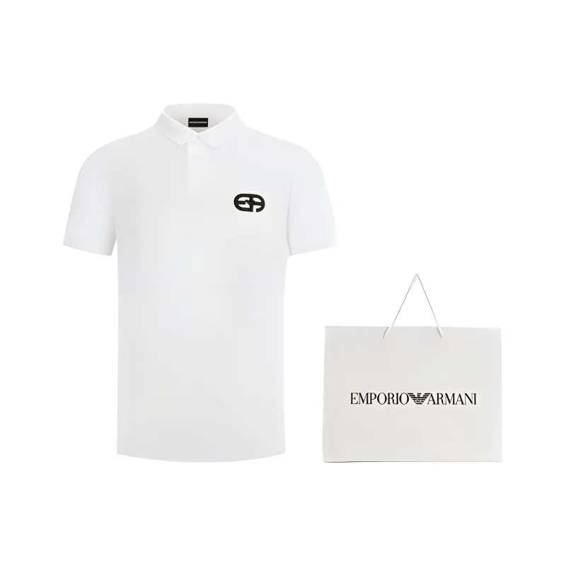 EMPORIO ARMANI Lyocell blend Jersey Polo Shirt With Embossed Ea Logo Embroidery-3
