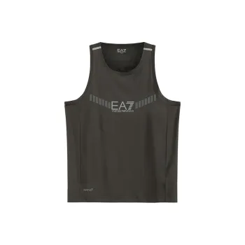 EMPORIO ARMANI EA7 SS23 Tank Top Men's Dark Gray Green