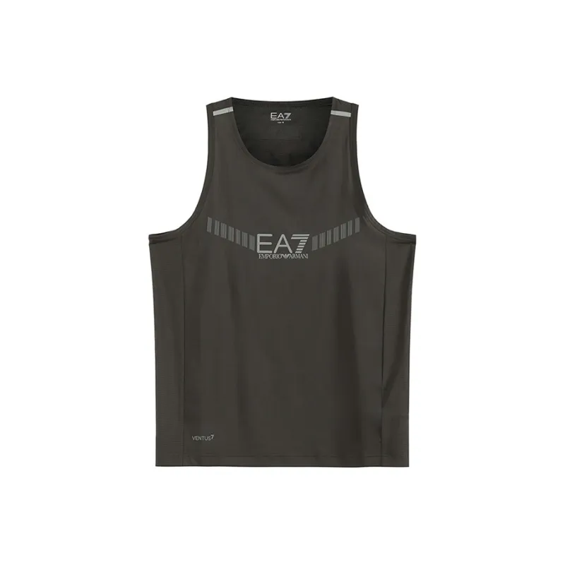 EMPORIO ARMANI EA7 SS23 Tank Top Men's Dark Gray Green-0