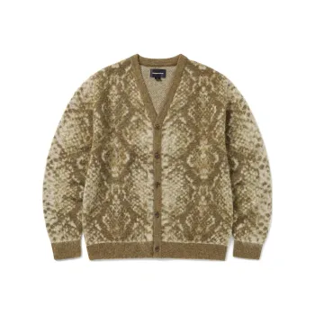 Thisisneverthat Phyton Jacquard Knit Cardigan