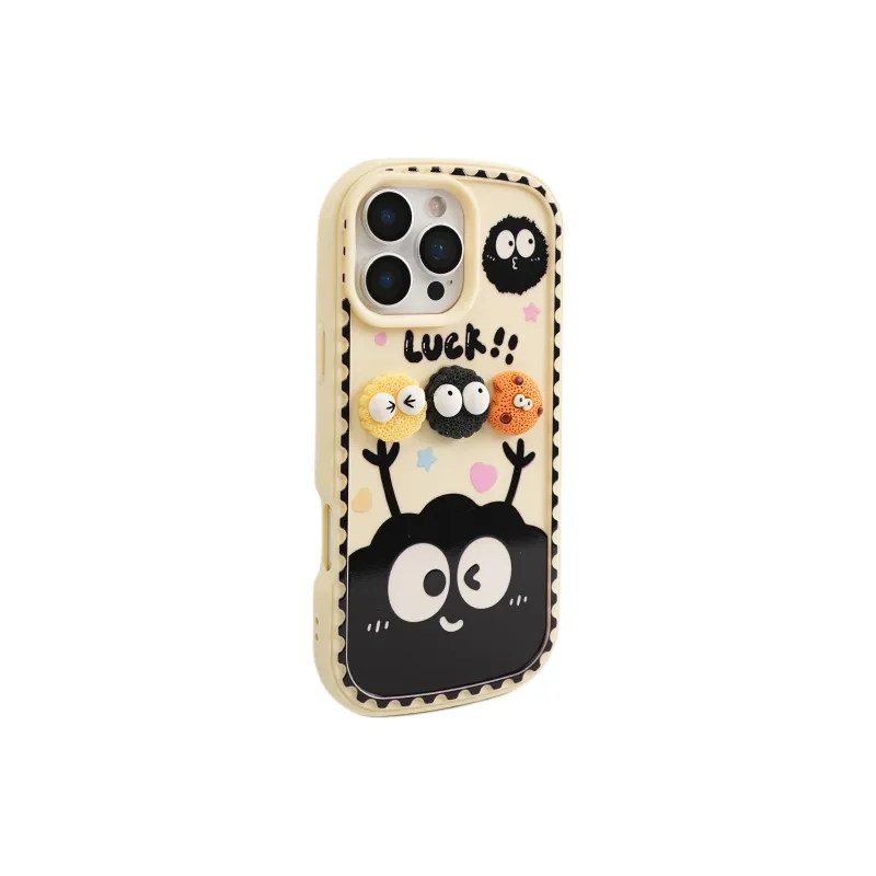Wei Xin TPU Material Rice Base Cookie Lanyard Phone Cases Compatible With IPhone 16/15 Pro Max/Apple 13/14 Pro/Max-7