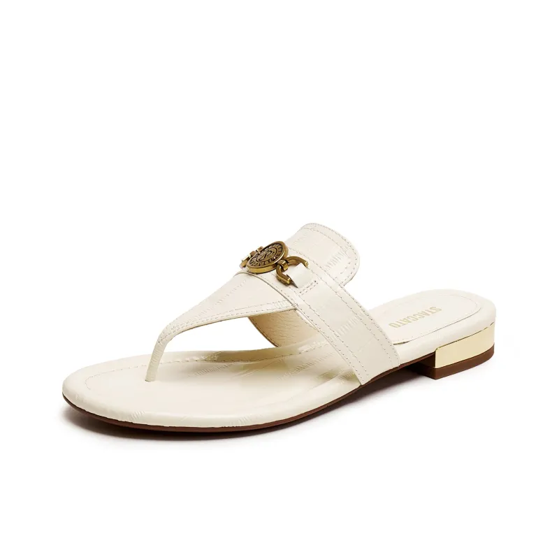 Staccato Rubber Sole Metal Slip Resistant Flip Flops Women's-1