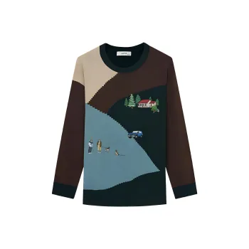 HAZZYS Sweater Men's Antique Cyan Copper
