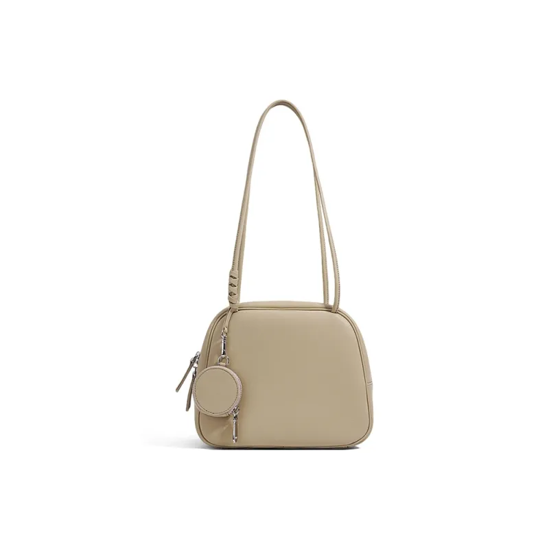 CLEVER& KETCH Cow Leather Shoulder Bag Women's Coffee/Light Blue/Apricot/Matcha Green/Caramel-7