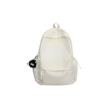 Single Warehouse Nylon Backpack Unisex Ecru/Yellow/Gray/Black