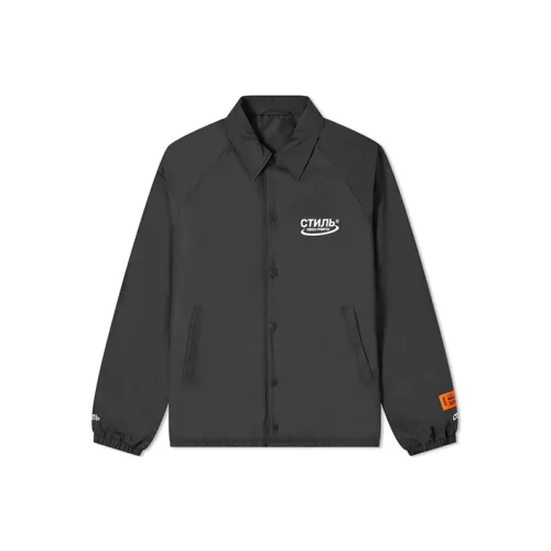 HERON PRESTON Jackets Men Dark Gray