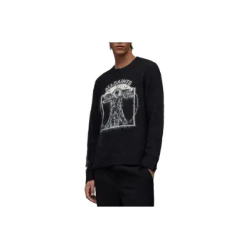 ALLSAINTS Intarsia-knit Logo Jumper