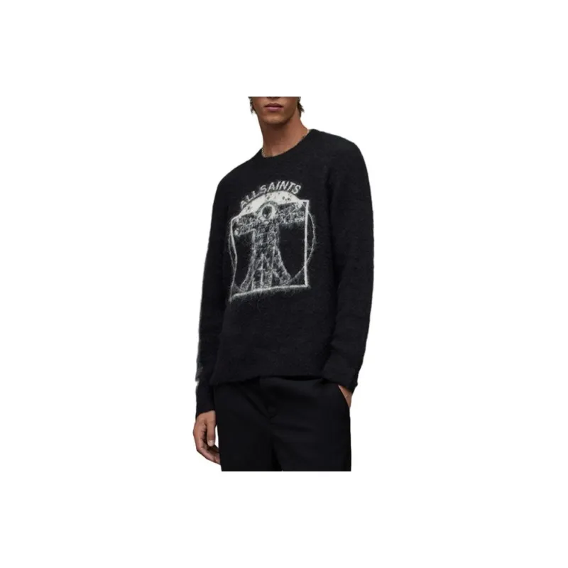 ALLSAINTS Intarsia-knit Logo Jumper-0