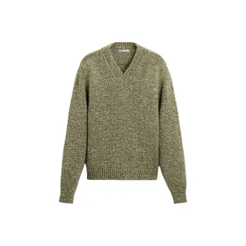 ZARA Sweater Men's Zebra Print Green