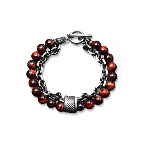 MUXIANG Tiger's Eye Stone Bracelets Unisex