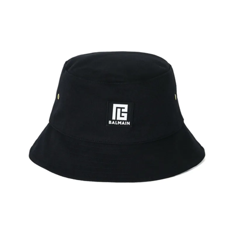 BALMAIN Cotton Bucket Hats Men's Black-0