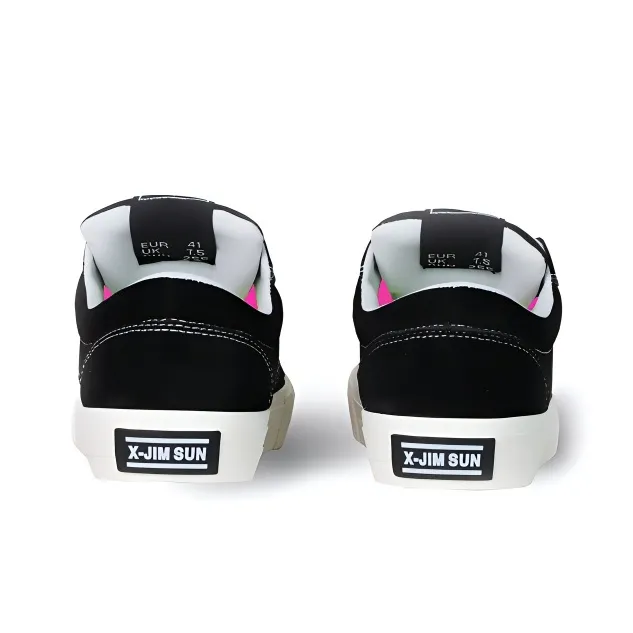 X JIMSUN Coverage, Impact Resistance, And Balance Low Top Skateboard Shoes Unisex Black-1
