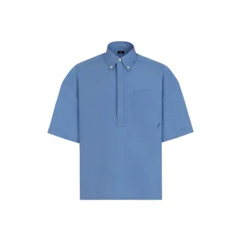 FENDI SS24 Polo Shirt Men's Blue