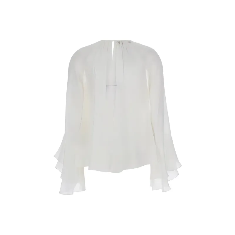 MaxMara Studio Zeo Ruffle Detailed Crewneck Top-1