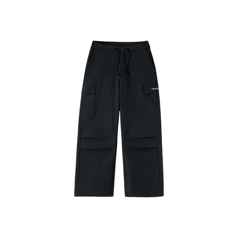 QIE Casual Pants Unisex Phantom Black-1