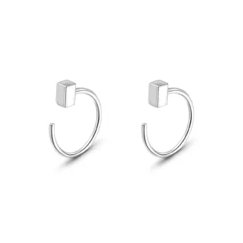 CLARKIA FLOWER 999 Fine Silver Stud Earrings Unisex