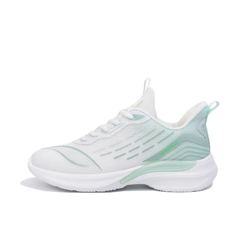 WARRIOR Running Shoes Women's Low Top White/Light Green-0