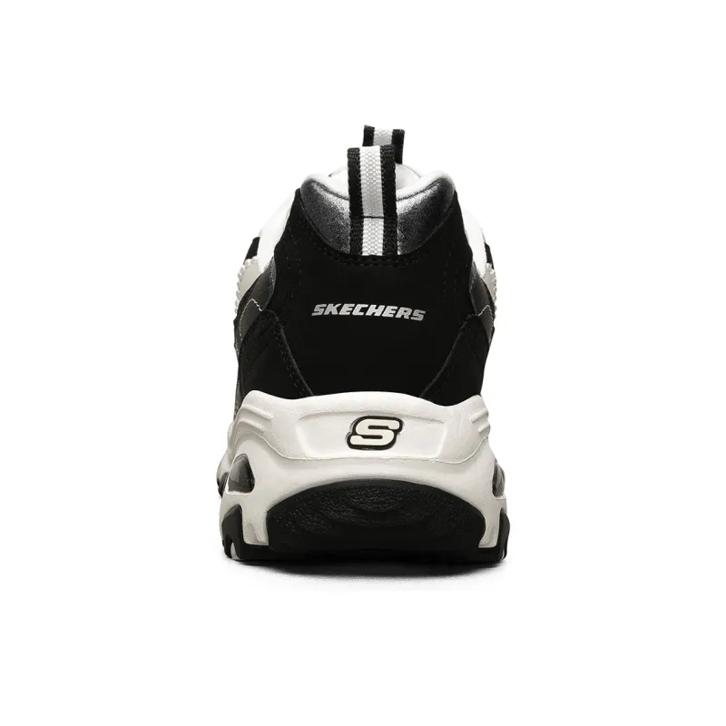 Skechers D Lites 1.0 Low Chunky Shoes Black Women's-4