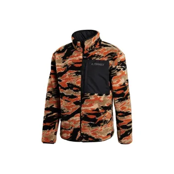 Adidas SHERPA Jacket Men's Orange Color Blocking