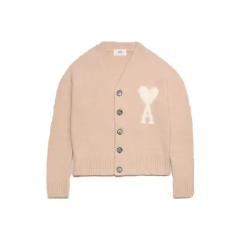 AMIPARIS Cloudy Wool Ami De Coeur Cardigan