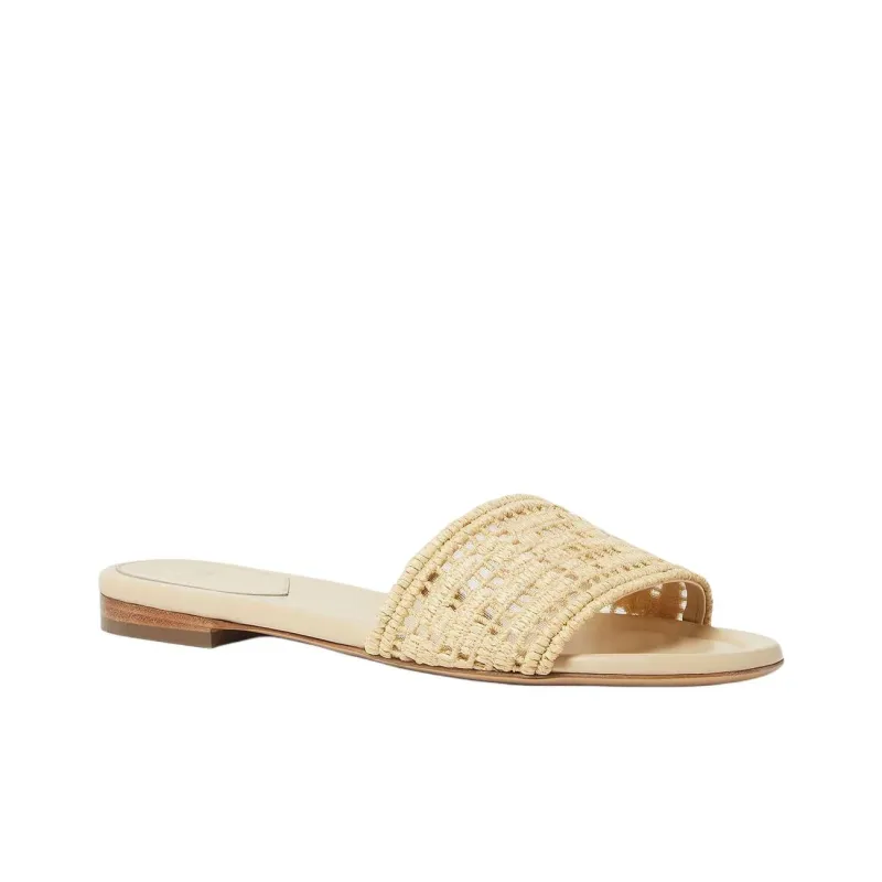 FENDI Sunshine Slide Slippers Women's Beige-2