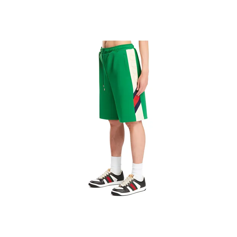 GUCCI Side Stripe Logo Shorts-2