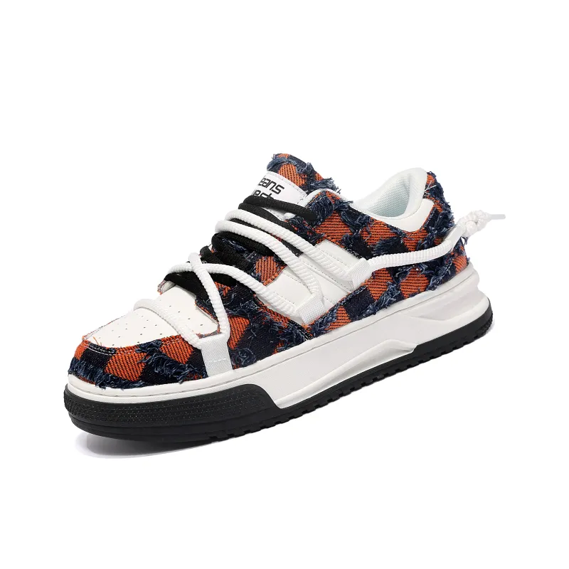 JEANSWEST Creative Workshop Slip Resistant, Abrasion Resistant, Breathable Low Top Skateboard Shoes Unisex-13