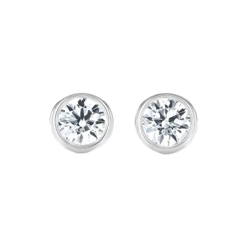 TIFFANY & CO. Elsa Peretti® Stud Earrings Women's White