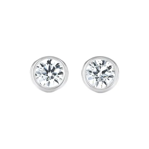 TIFFANY & CO. Elsa Peretti® Stud Earrings Women's White