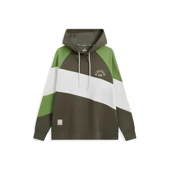 XTEP Basketball Collection Sweatshirt Men's Pine Green/Cotton White/Soft Jade Green