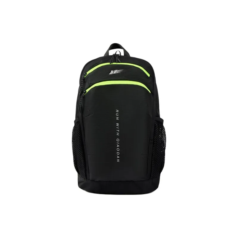 QIAODAN Polyester Backpack Unisex Black-0