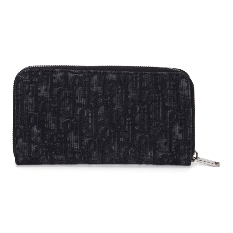 DIOR Printed Fabric Wallet Regular Men's Black-2