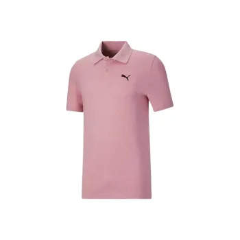 PUMA HER ESS Heather Small Logo Men's Polo Polo Shirt Men's Pink