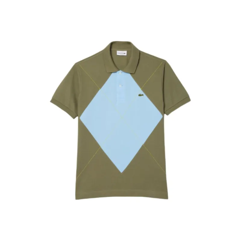 LACOSTE Polo Shirt Men's Khaki Green-0