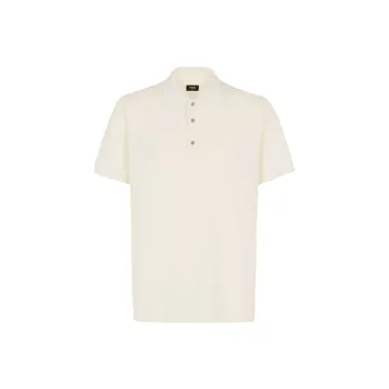 FENDI Ff Embossed Short Sleeved Polo Shirt