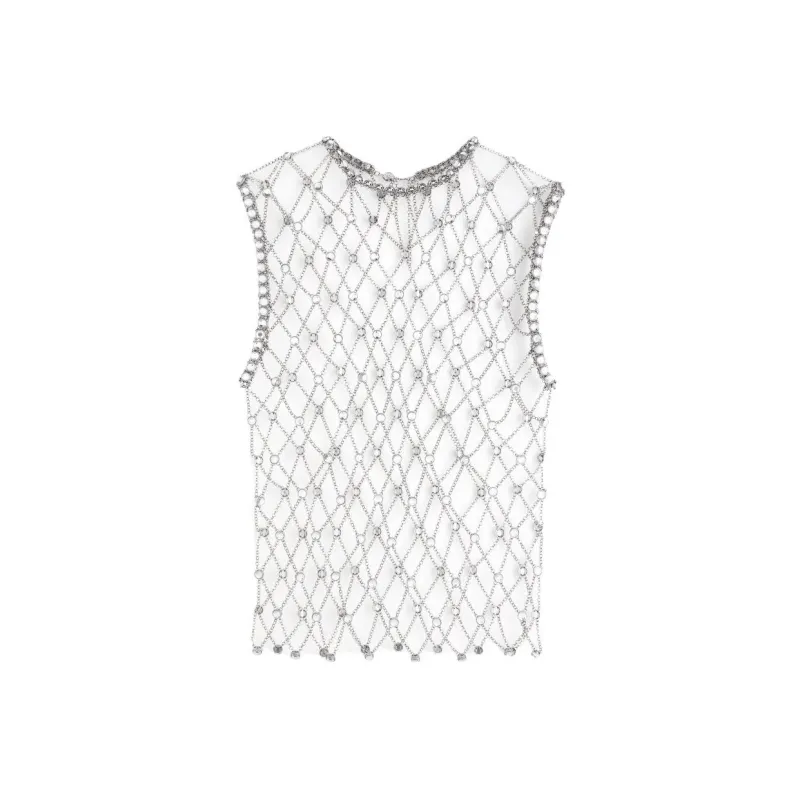 Rabanne H&M Embellished Chain Mail Top Mens-0